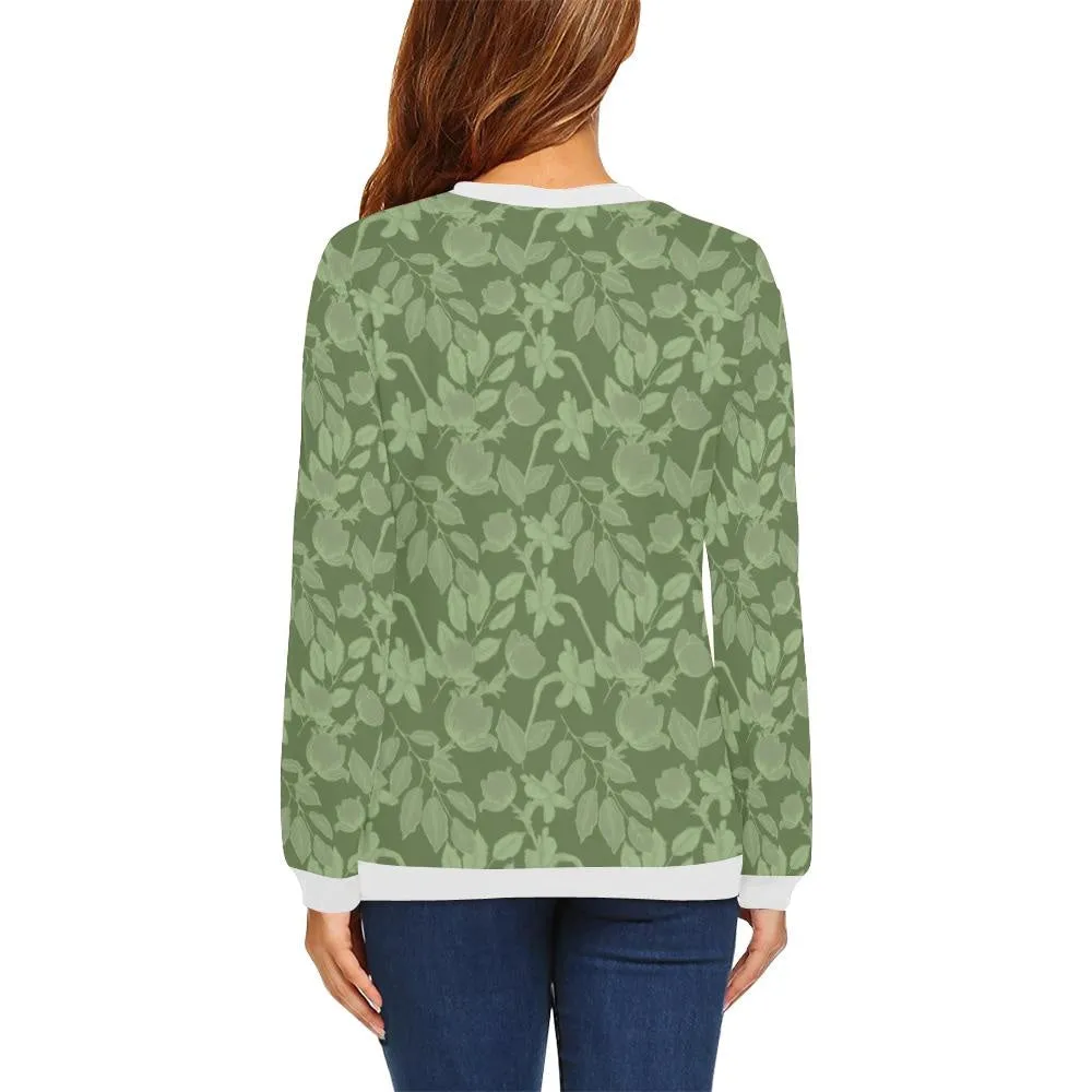 Lacey Green Crewneck Top