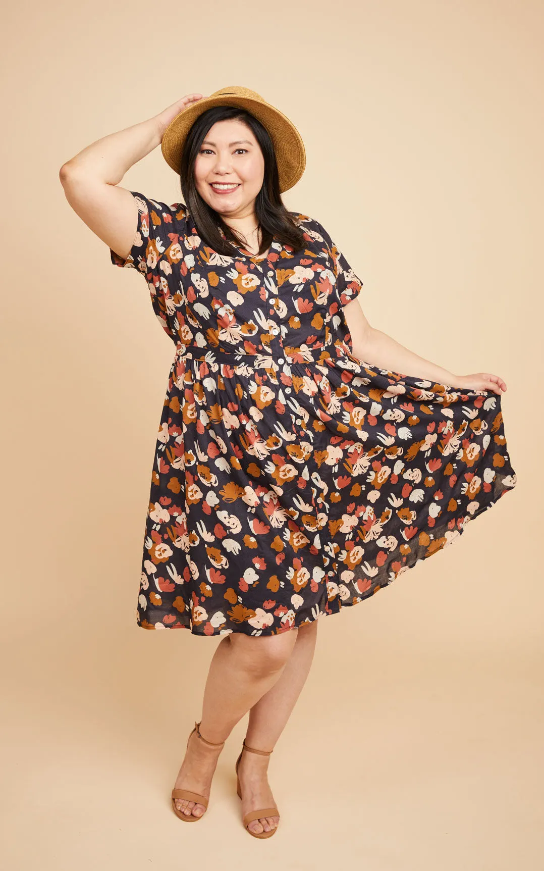 Lenox Shirtdress 12-32 printed pattern: Wholesale