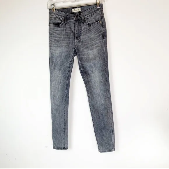 Madewell 9” High Riser Skinny Skinny Gray Wash 25