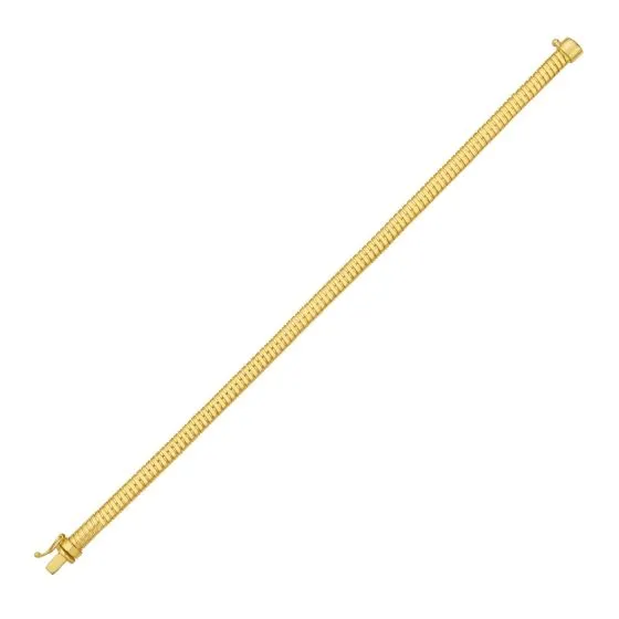 Thick Flexible Gold Rope Bracelet